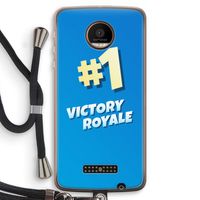 Victory Royale: Motorola Moto Z Force Transparant Hoesje met koord