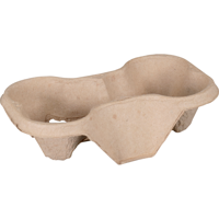 Draagtray | 2-vaks | 116x48mm | papierpulp | 400 stuks