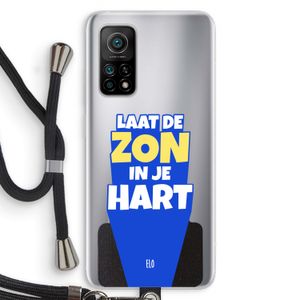 Laat de zon in je hart: Xiaomi Mi 10T 5G Transparant Hoesje met koord