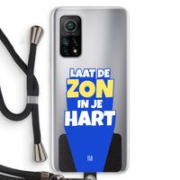 Laat de zon in je hart: Xiaomi Mi 10T 5G Transparant Hoesje met koord