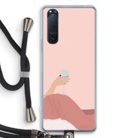 Wine: Sony Xperia 5 II Transparant Hoesje met koord