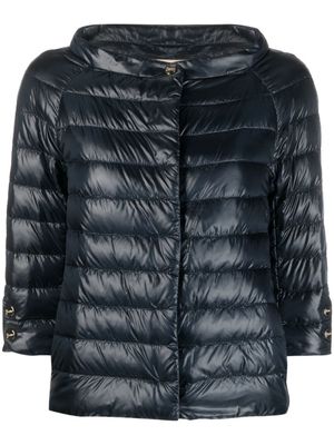 Herno veste matelassée Aminta à manches trois-quart - Bleu