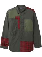 Comme des Garçons Homme chemise boutonnée à empiècements - Vert Comme des Garçons Homme chemise boutonnée à empiècements - Vert