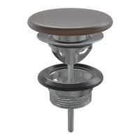 Afvoerplug Xenz Rosa | 5/4" | Click waste | Keramiek | Rond | Coffee Afvoerplug Xenz Rosa | 5/4" | Click waste | Keramiek | Rond | Coffee