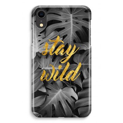 Stay wild: iPhone XR Volledig Geprint Hoesje