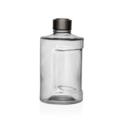 Waterfles Versa Transparant Glas Aluminium 900 ml 10 x 19 x 10 cm