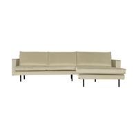 WOOOD Rodeo bank chaise longue rechts velvet Pistache
