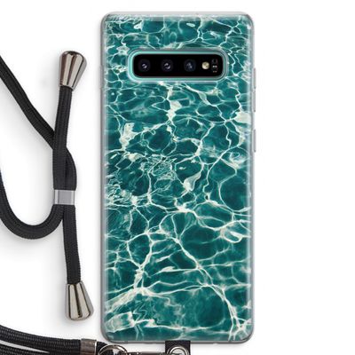 Weerkaatsing water: Samsung Galaxy S10 Plus Transparant Hoesje met koord