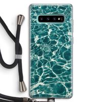 Weerkaatsing water: Samsung Galaxy S10 Plus Transparant Hoesje met koord