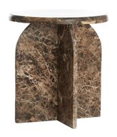 Light & Living Bijzettafel 'Otinia' Marmer, 48cm hoog, kleur Donkerbruin Light & Living Bijzettafel 'Otinia' Marmer, 48cm hoog, kleur Donkerbruin