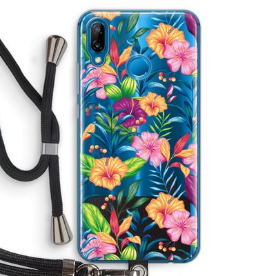 Tropisch 2: Huawei P20 Lite Transparant Hoesje met koord