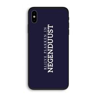 Blijve plakken in Negenduust: iPhone XS Biologisch afbreekbaar hoesje