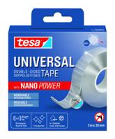 Plakband tesa nano power dubbelzijdig 30mmx3m | 8 stuks