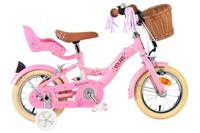Volare blossom kinderfiets - meisjes - 12 inch - roze - twee handremmen