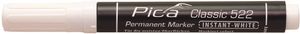 Pica 522/52 Perm. Marker 2-4mm ronde punt wit,10st.