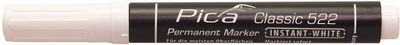 Pica 522/52 Perm. Marker 2-4mm ronde punt wit,10st.