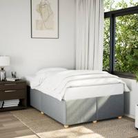 Bedframe zonder matras 120x200 cm stof lichtgrijs