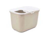 SAVIC HOP Koffiebruin met Witte Deksel - Kattenbak - 58,5x39x39,5 cm - 1 st. SAVIC HOP Koffiebruin met Witte Deksel - Kattenbak - 58,5x39x39,5 cm - 1 st.