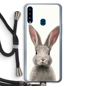 Daisy: Samsung Galaxy A20s Transparant Hoesje met koord