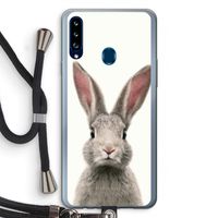 Daisy: Samsung Galaxy A20s Transparant Hoesje met koord