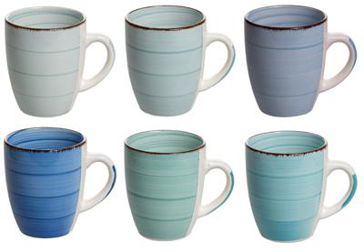 Cookinglife Mokken Delice Blauw 350 ml - 6 stuks