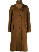 Low Classic manteau en laine mélangées - Marron