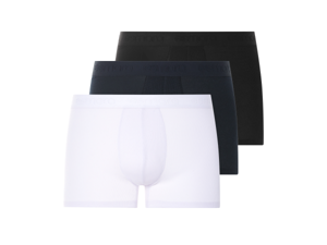 esmara Men 3 Heren boxers (zwart/donkerblauw/wit, XL)