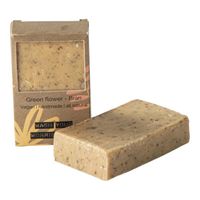 Wellmark Zeep Vegan Soap Bar Green Flower Bran Yellow 8719325913422