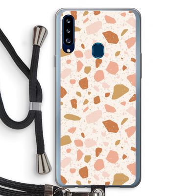 Terrazzo N°18: Samsung Galaxy A20s Transparant Hoesje met koord