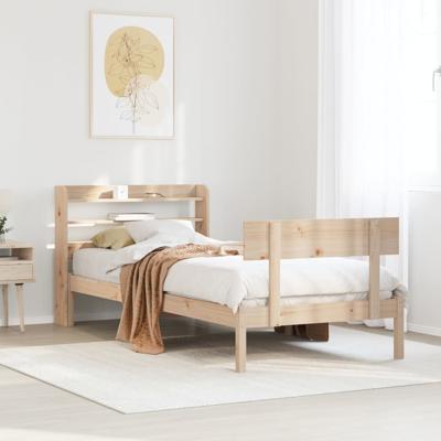 Bedframe zonder matras massief grenenhout 90x200 cm