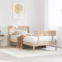 Bedframe zonder matras massief grenenhout 90x200 cm