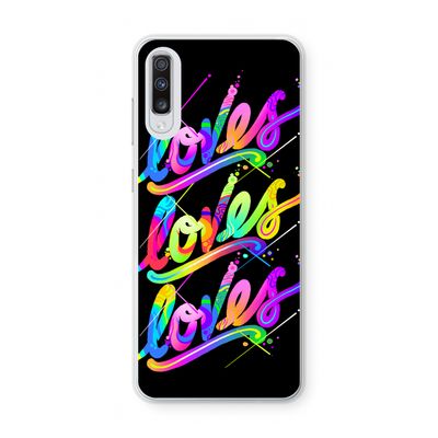 Loves: Samsung Galaxy A70 Transparant Hoesje