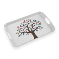 Dienblad Versa Melamine 31 x 3 x 46,2 cm Boomstructuur - thumbnail
