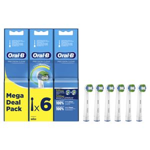 Oral-B Precision Clean Opzetborstel Met CleanMaximiser-technologie, Verpakking Van 6 Stuks