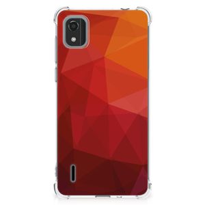 Shockproof Case voor Nokia C2 2nd Edition Polygon Red