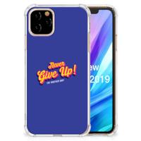 Apple iPhone 11 Pro Telefoonhoesje met tekst Never Give Up Apple iPhone 11 Pro Telefoonhoesje met tekst Never Give Up