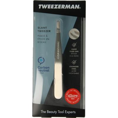 Tweezerman Slant tweezer klassiek stainless steel