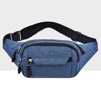Pure kleur multifunctionele zakken waterdichte borst tas taille Cross Body Sporttas (blauw)