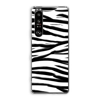 Zebra pattern: Sony Xperia 1 III Transparant Hoesje
