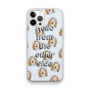 Hello: iPhone 12 Pro Max Transparant Hoesje