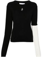 JW Anderson pull à logo brodé - Noir