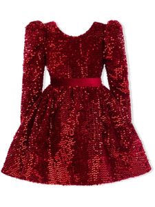 Tulleen robe Merribrook à sequins brodés - Rouge