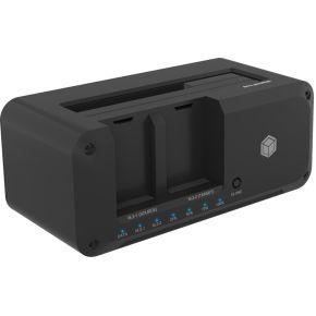 ICY BOX IB-2924MSCL-C31 basisstation voor opslagstations USB 3.2 Gen 2 (3.1 Gen 2) Type-C Zwart