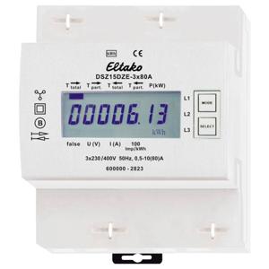 Eltako DSZ15DZE-3x80A kWh-meter 3-fasen Digitaal 10 A 1 stuk(s)