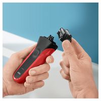 Braun Series 3 300s Oplaadbaar Elektrisch Scheerapparaat, Rood - thumbnail