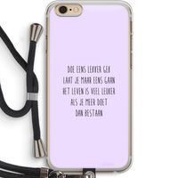 Gek: iPhone 6 PLUS / 6S PLUS Transparant Hoesje met koord