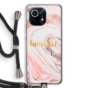 Feminist: Xiaomi Mi 11 Transparant Hoesje met koord
