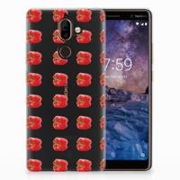 Nokia 7 Plus | Siliconen Case | Paprika Red