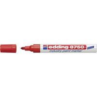 Edding 8750-2 markeerstift 1 stuk(s) Gevormde punt Rood - thumbnail