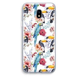 Bloemen tukan: Samsung Galaxy J3 (2017) Transparant Hoesje